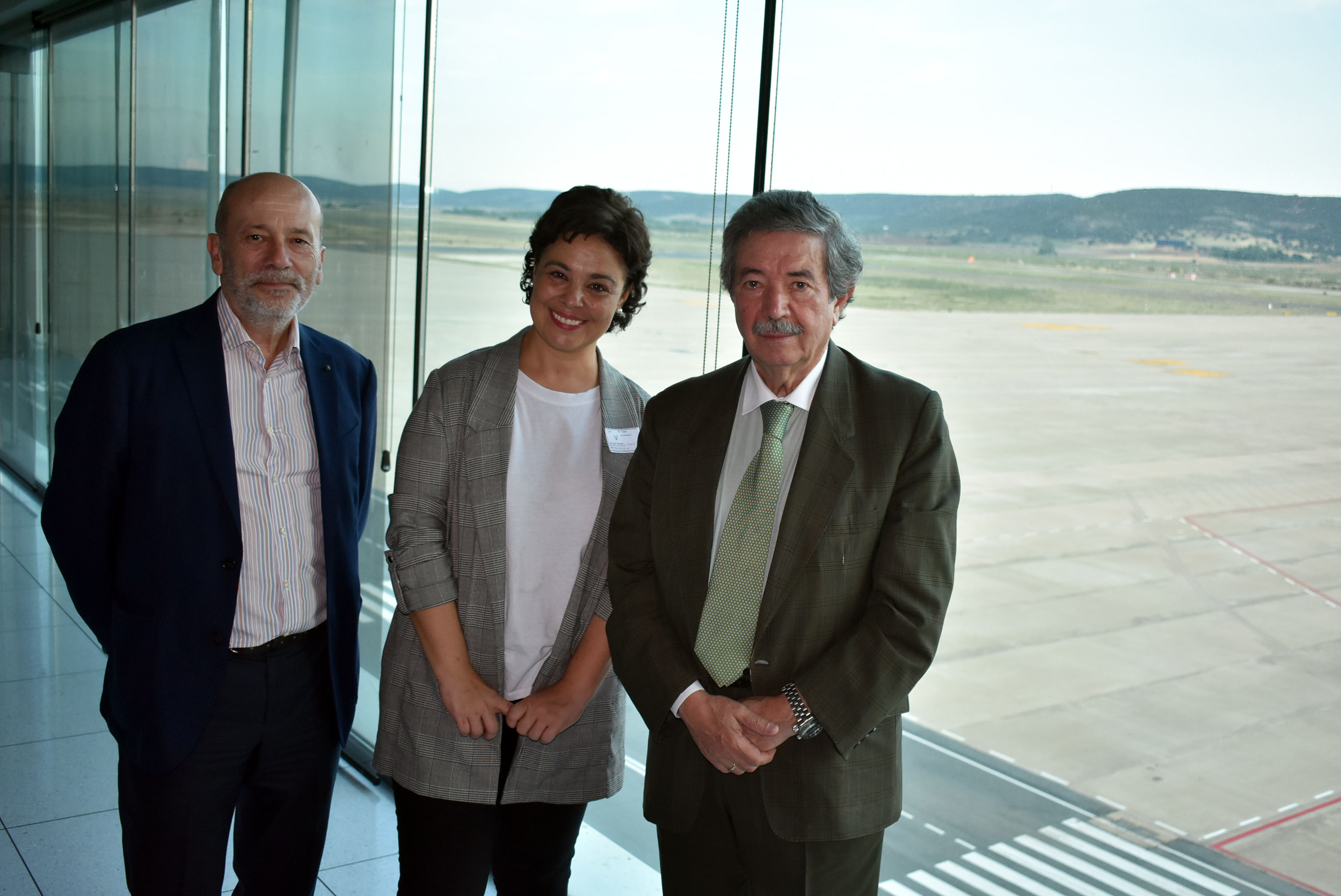 Pilar Zamora conoce in situ los proyectos de desarrollo del Aeropuerto Internacional de Ciudad Real
