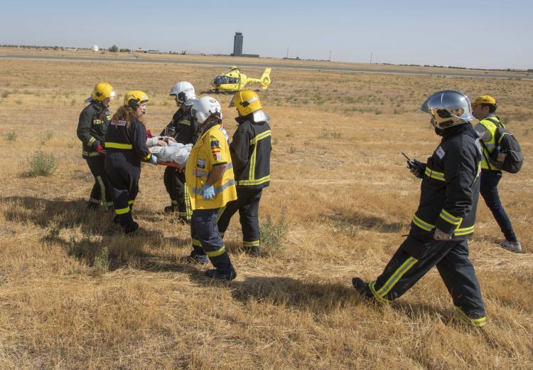  Ciudad Real realiza un simulacro general de emergencia aérea